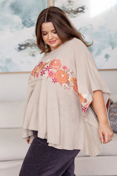 Isabel Embroidered Tunic in Mocha Womens Southern Soul Collectives