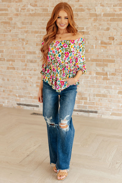 It's a Kind of Magic Floral Peplum Tops Southern Soul Collectives