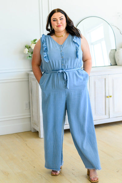 Johanna Chambray Jumpsuit Womens Southern Soul Collectives 