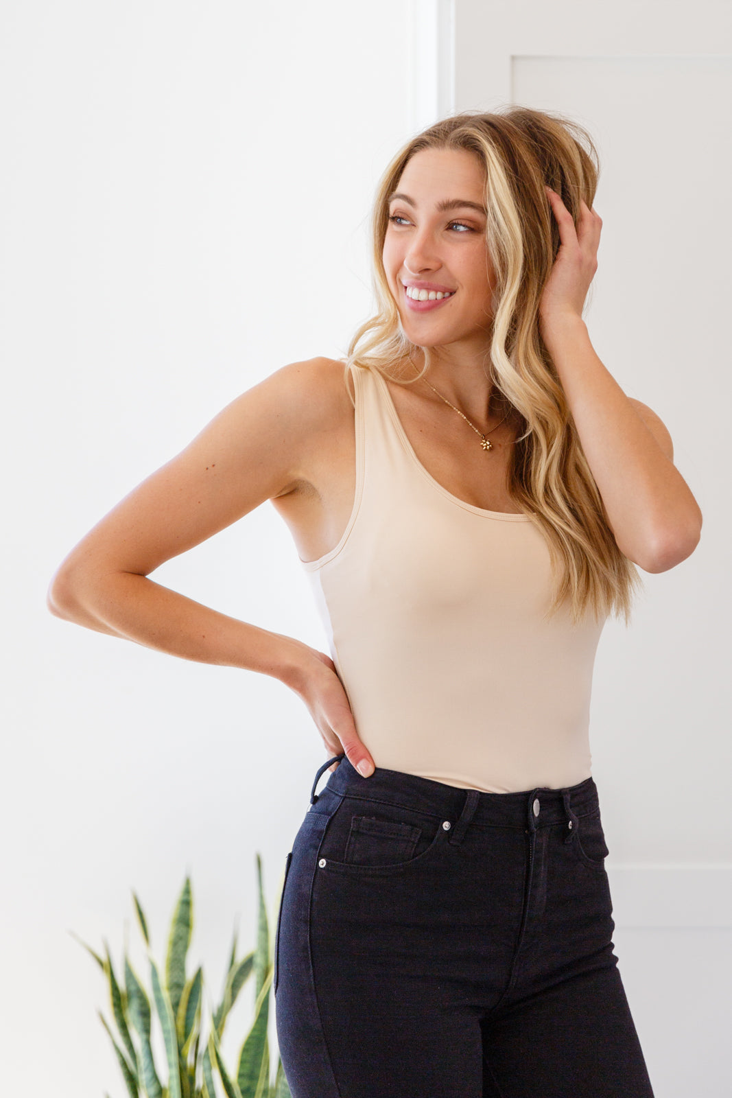 Keep Me Around Bodysuit in Beige Womens Southern Soul Collectives 