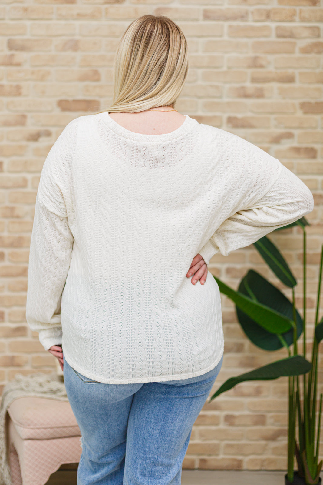 Keep Me Here Knit Sweater in Cream Womens Southern Soul Collectives 