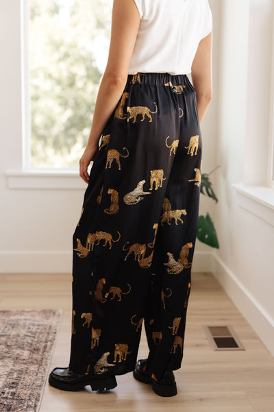 Legendary in Leopard Satin Wide Leg Pants Womens Southern Soul Collectives