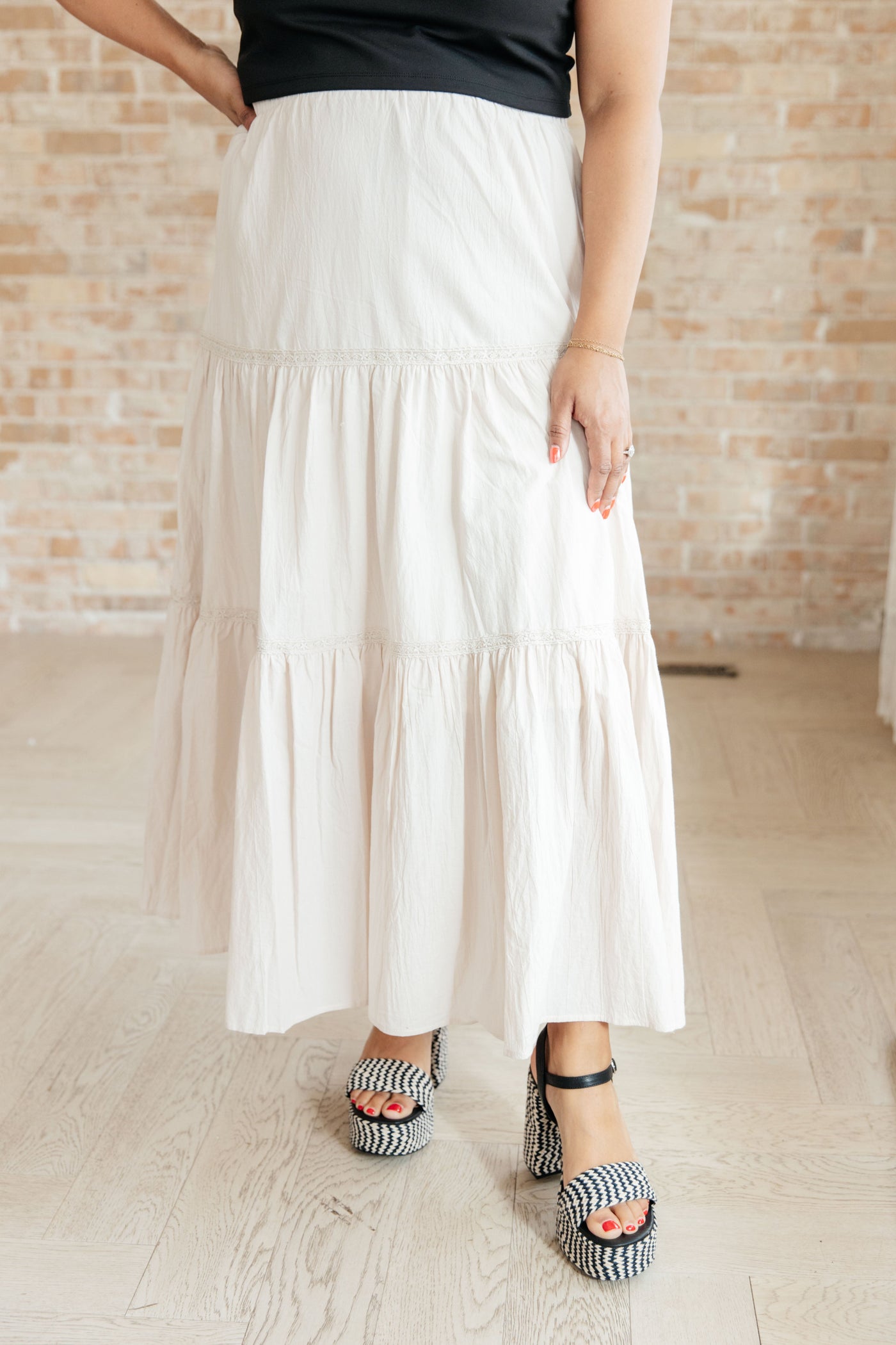 Let It Begin Tiered Maxi Skirt Womens Southern Soul Collectives