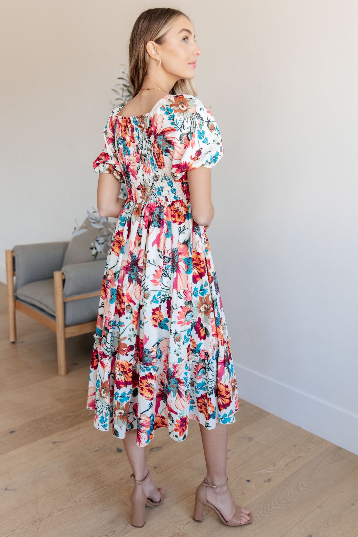 Let Me Frolic Balloon Sleeve Floral Dress Southern Soul Collectives