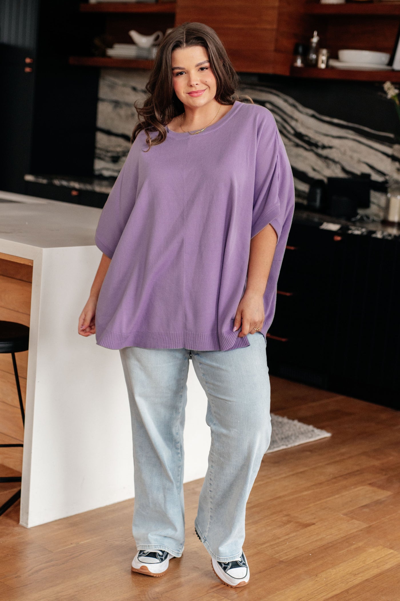 Lilac Whisper Dolman Sleeve Top Womens Southern Soul Collectives