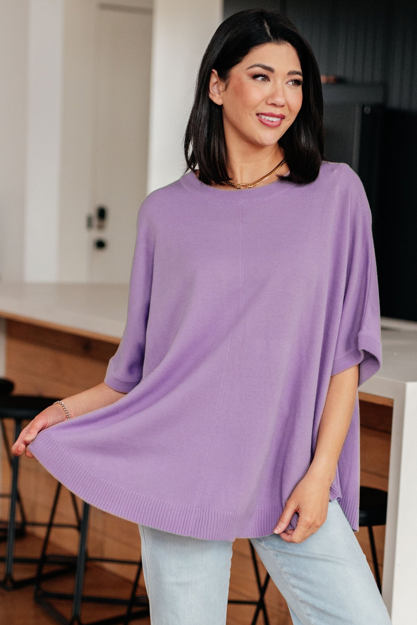 Lilac Whisper Dolman Sleeve Top Womens Southern Soul Collectives