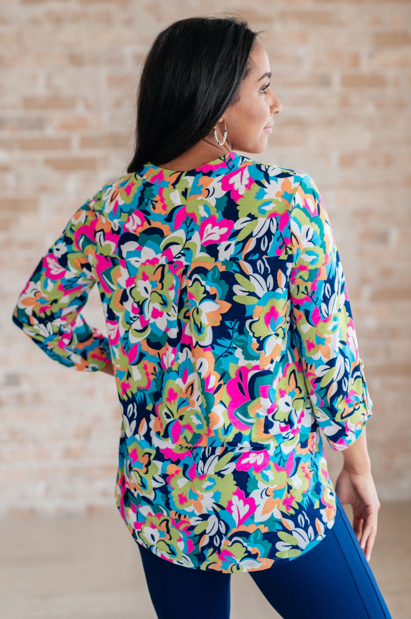 Little Lovely Blouse in Neon Floral Tops Southern Soul Collectives