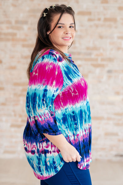 Little Lovely Blouse in Tie Dye Tops Southern Soul Collectives