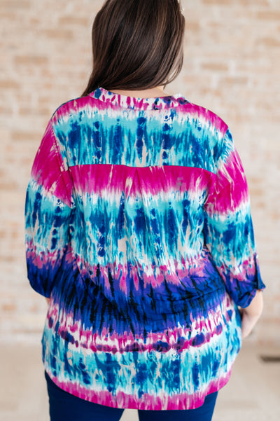 Little Lovely Blouse in Tie Dye Tops Southern Soul Collectives