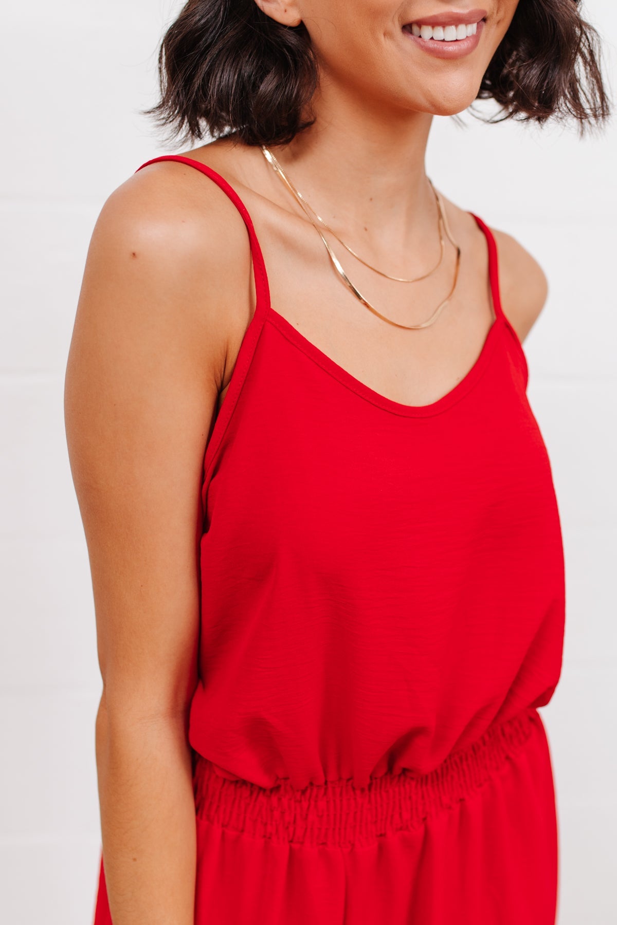 Livin' The Dream Jumpsuit in Red Womens Southern Soul Collectives 