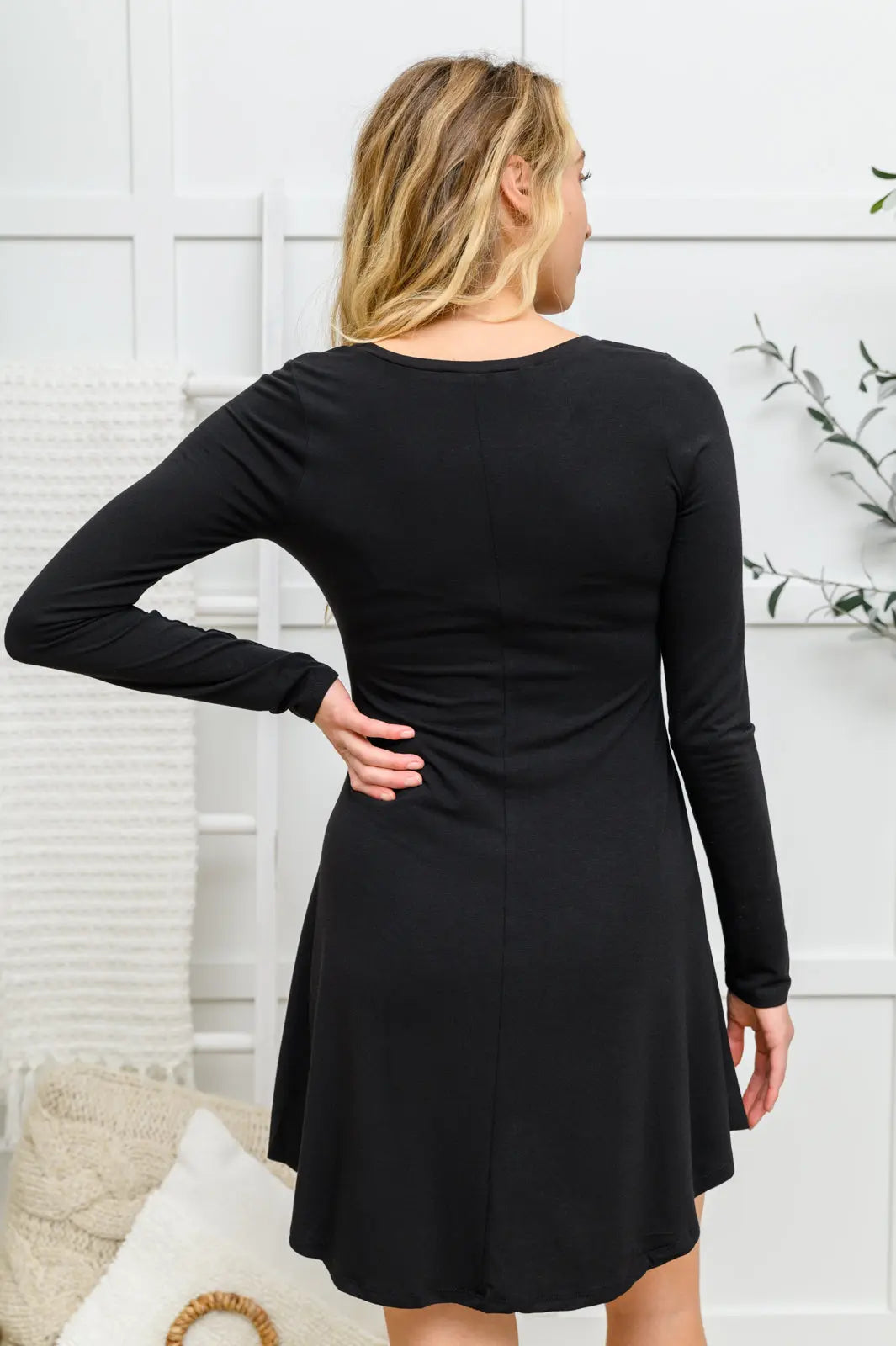 Long Sleeve Button Down Dress In Black Womens Southern Soul Collectives 