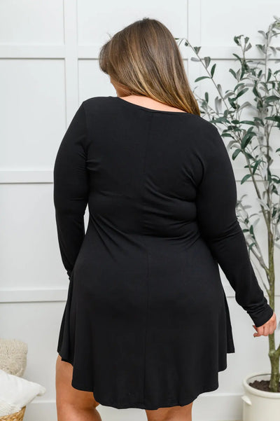 Long Sleeve Button Down Dress In Black Womens Southern Soul Collectives 