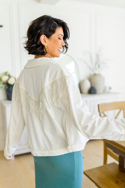 Loretta Rhinestone Fringe Jacket Womens Southern Soul Collectives 