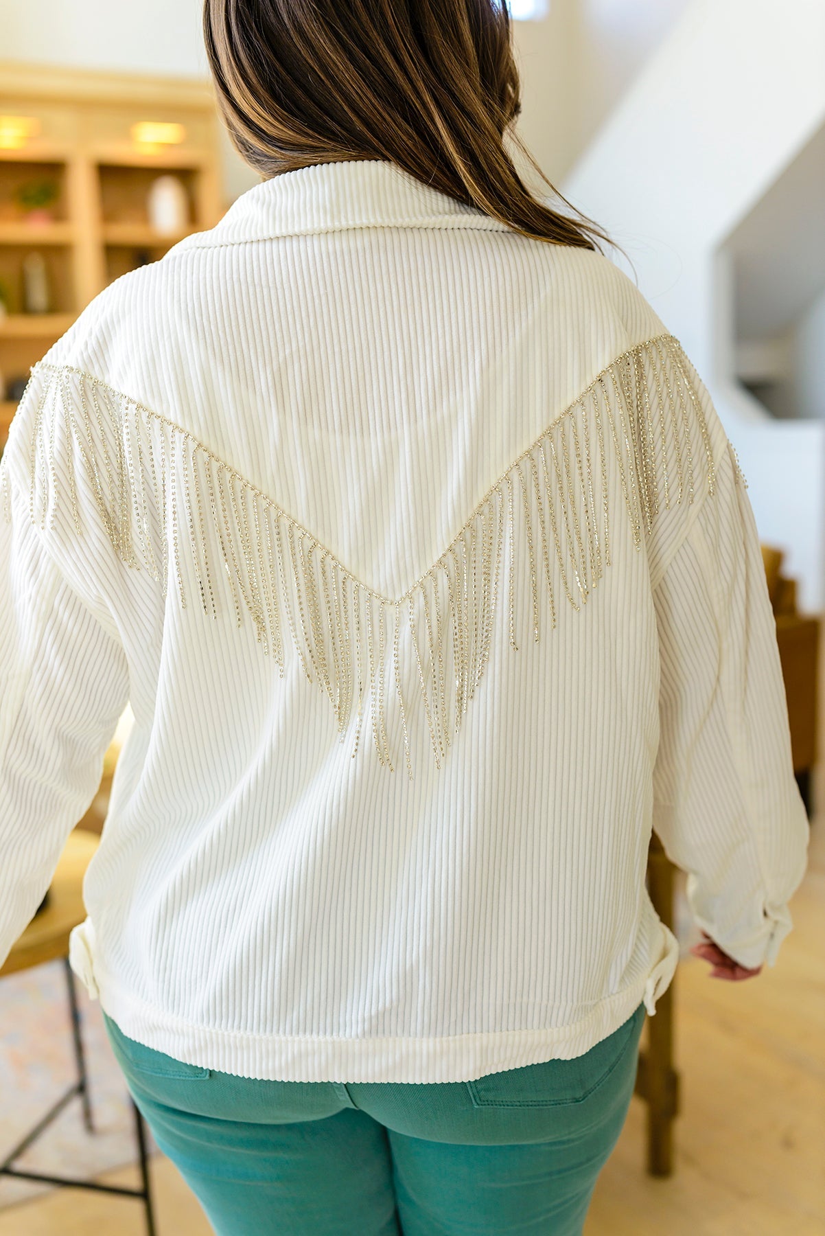 Loretta Rhinestone Fringe Jacket Womens Southern Soul Collectives 