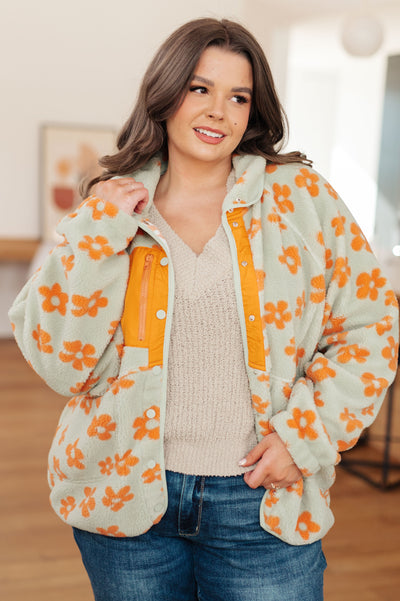 Love It Don't Leave It Floral Fleece Jacket - Southern Soul Collectives