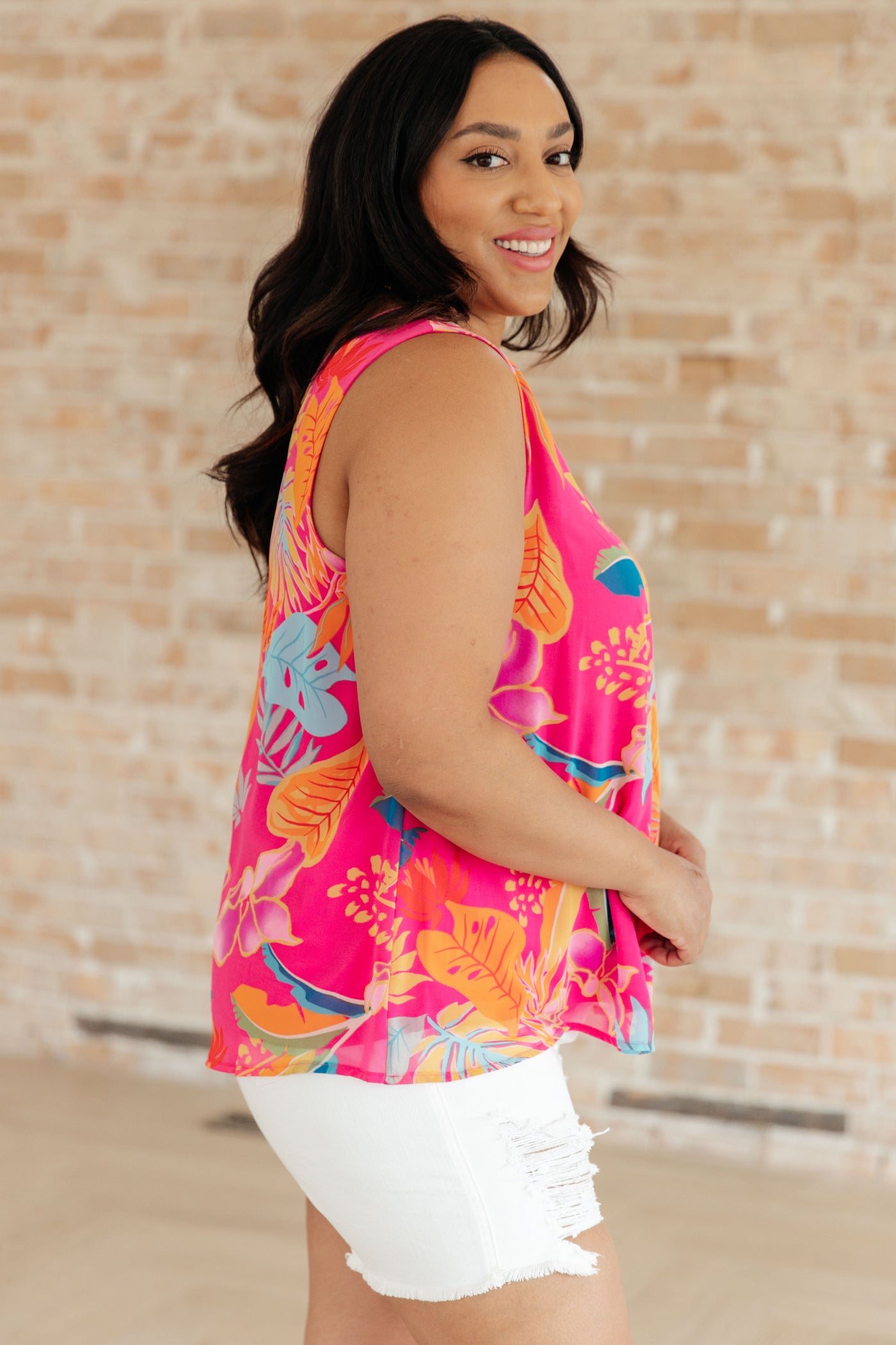 Love Me Like You Do Floral Sleeveless Blouse Tops Southern Soul Collectives