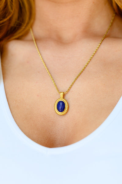 Lovely Lapis Lazuli Pendent Necklace Womens Southern Soul Collectives 