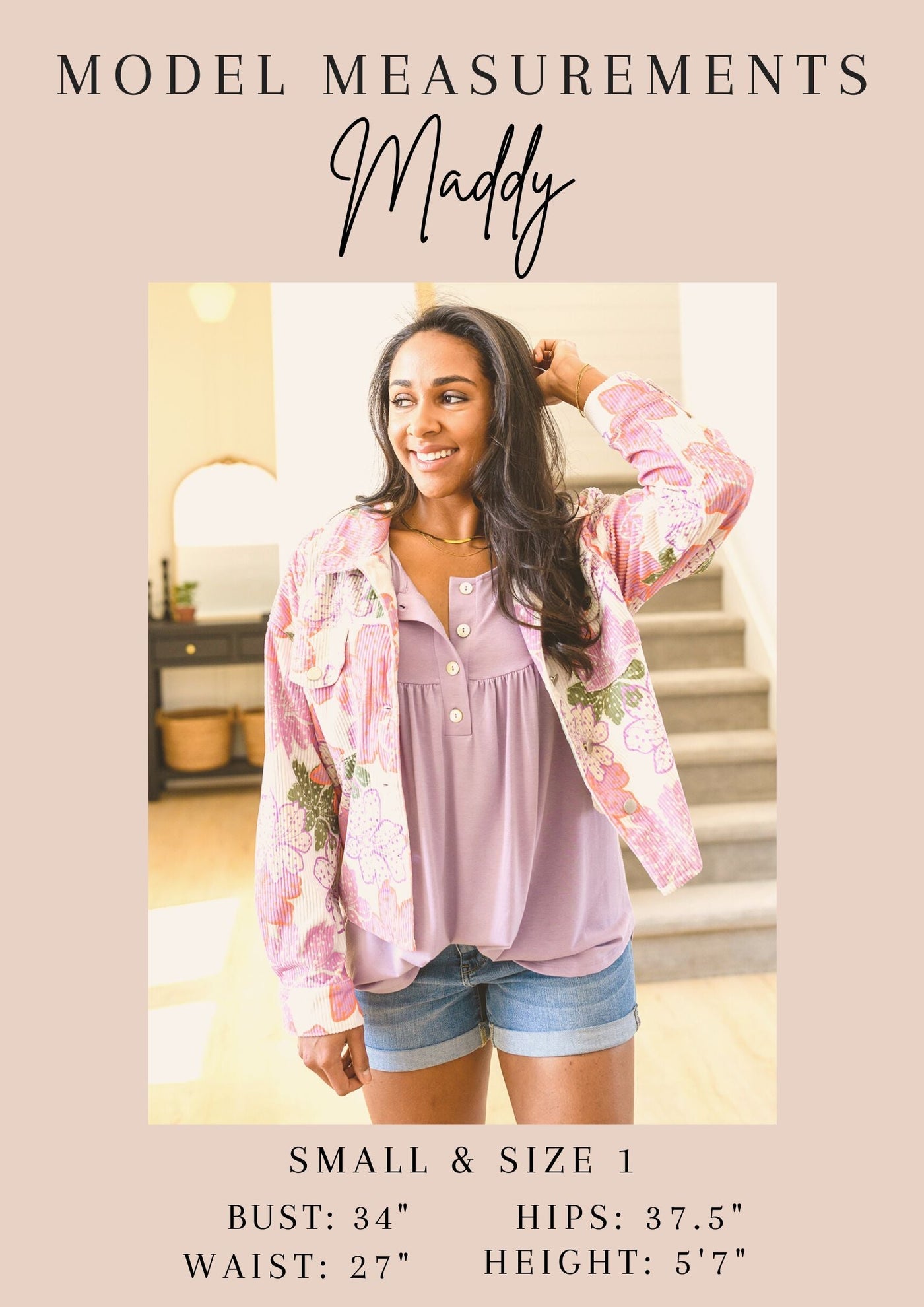 Not So Serious Floral Blouse in Pink Womens Southern Soul Collectives 