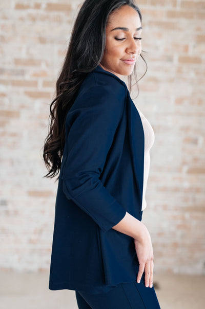 Magic 3/4 Blazer in Navy Womens Southern Soul Collectives