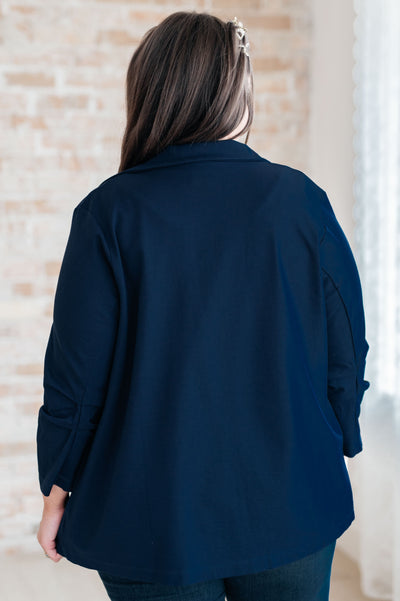 Magic 3/4 Blazer in Navy Womens Southern Soul Collectives