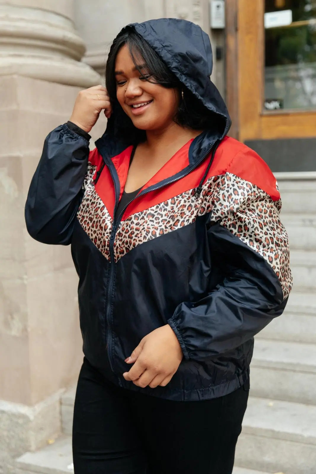 Make Your Move Windbreaker in Navy Womens Southern Soul Collectives