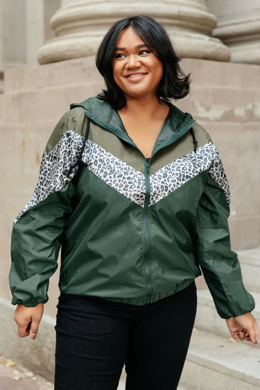 Make Your Move Windbreaker in Olive Womens Southern Soul Collectives