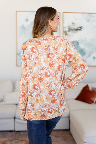 Marigold Dreams Floral Blouse Tops Southern Soul Collectives