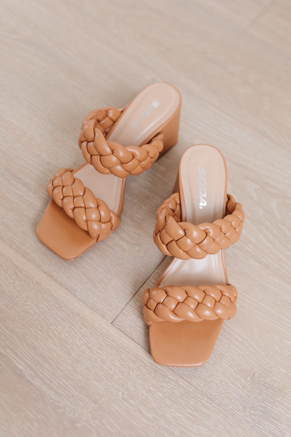 Maya Braided Heels in Tan Womens Southern Soul Collectives 