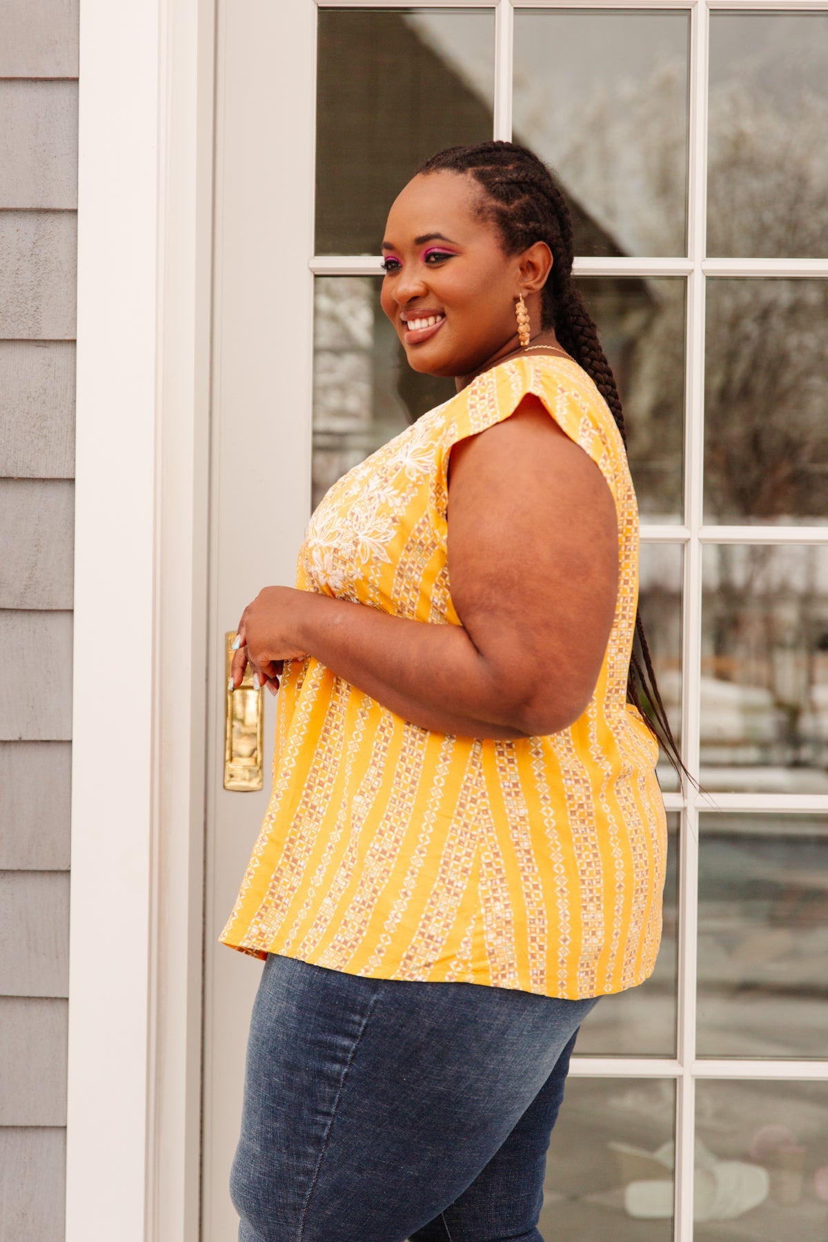Mellow Yellow Blouse Womens Southern Soul Collectives 