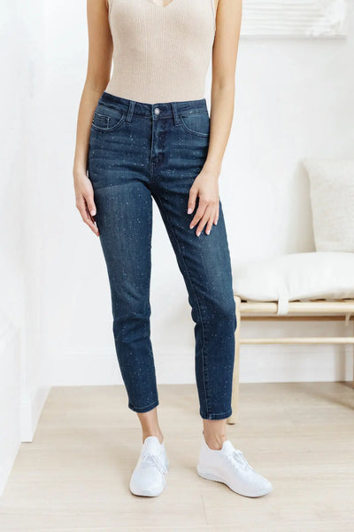 Mid-Rise Relaxed Fit Mineral Wash Jeans Womens Southern Soul Collectives 