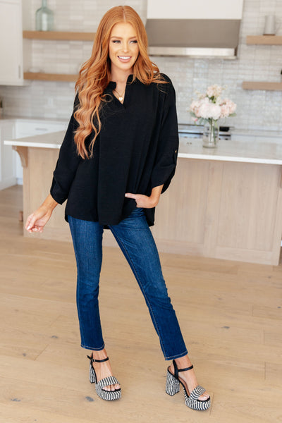 Midnight In Manhattan V-Neck Blouse Southern Soul Collectives