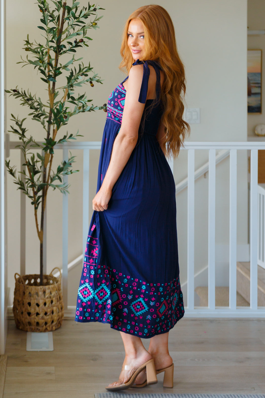 Midnight Magic Embroidered Maxi Dress Womens Southern Soul Collectives 