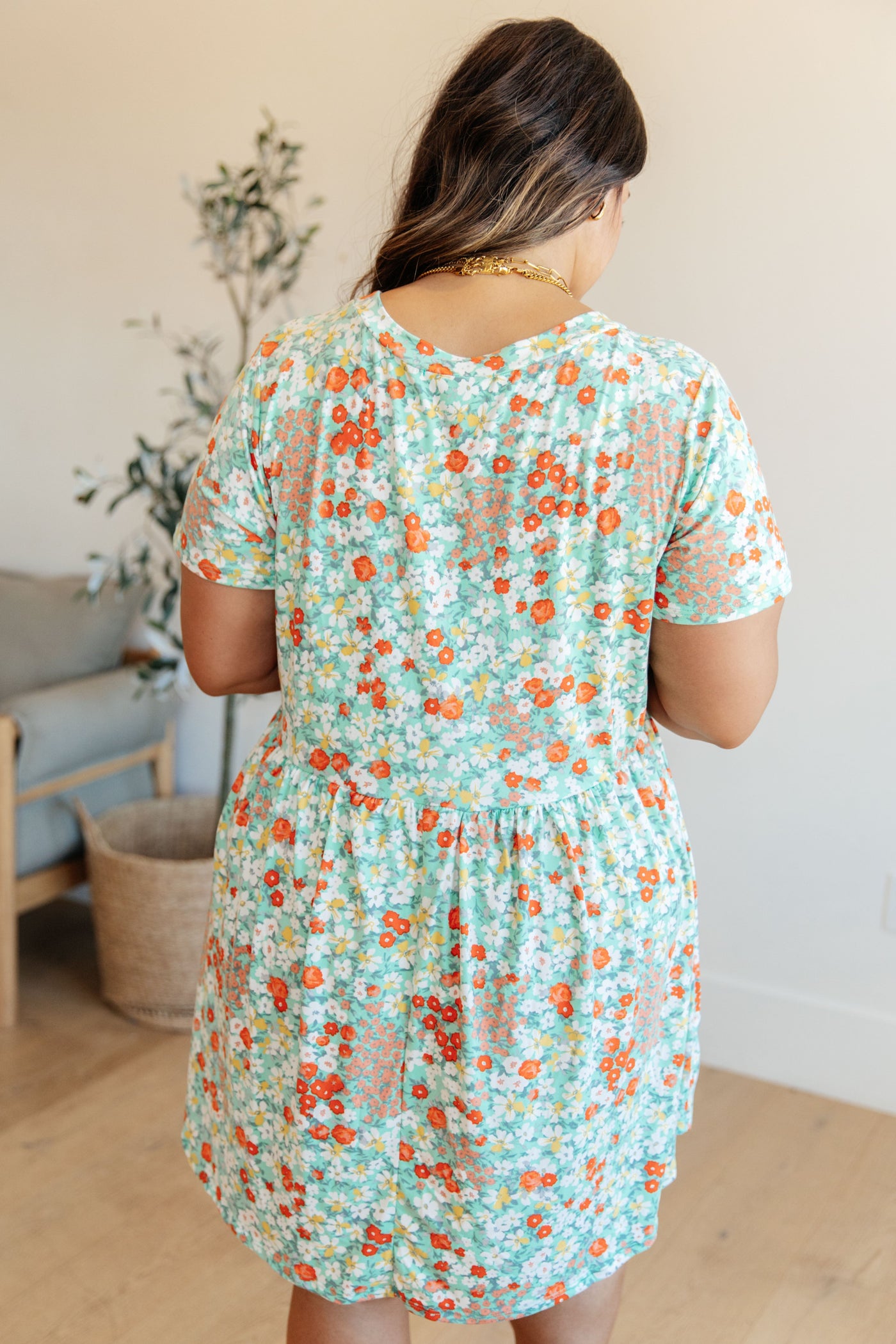 Mint Fields Forever Floral Dress Southern Soul Collectives