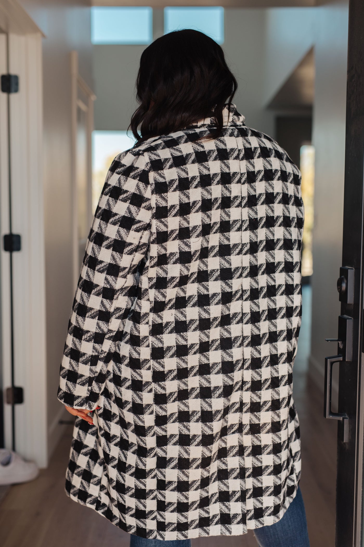 Monochromatic Moment Plaid Coat Womens Southern Soul Collectives