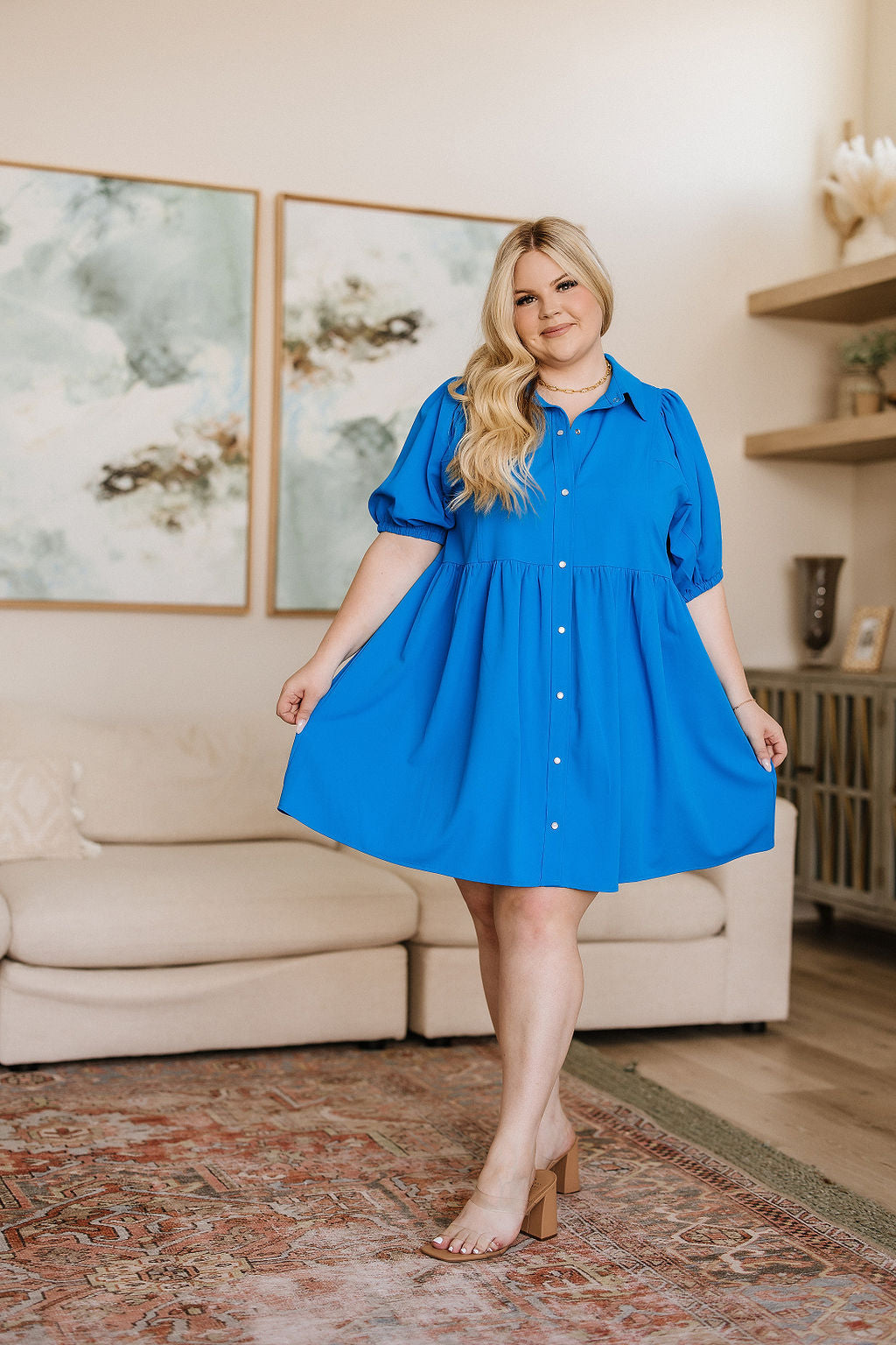 Morning Glory Button Down Dress Womens Southern Soul Collectives 