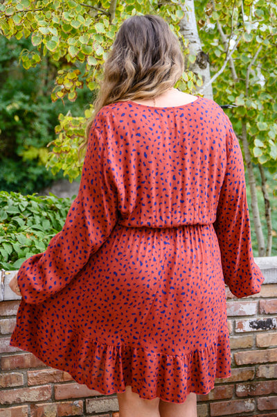 Most Genuine Spotted Dress In Rust Womens Southern Soul Collectives 