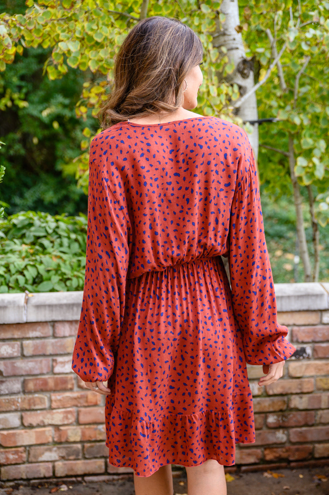 Most Genuine Spotted Dress In Rust Womens Southern Soul Collectives 