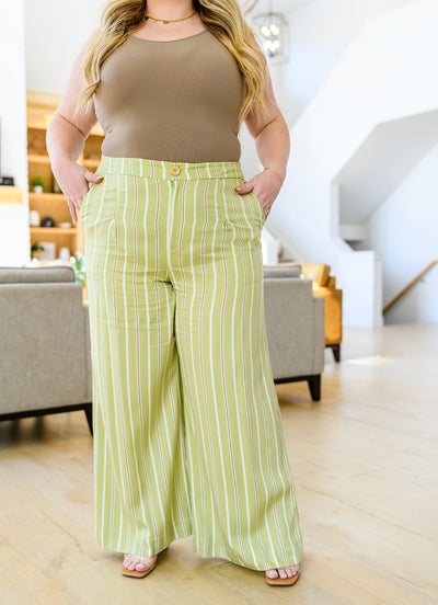 Never Underrated Striped Wide Leg Trousers Womens Southern Soul Collectives 