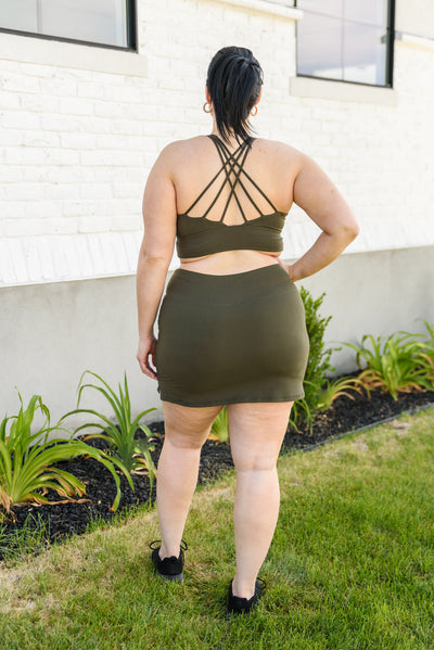Next Move Skort In Olive Green Womens Southern Soul Collectives 
