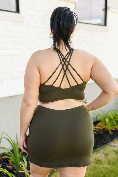 Next Move Sports Bra In Olive Green Womens Southern Soul Collectives 