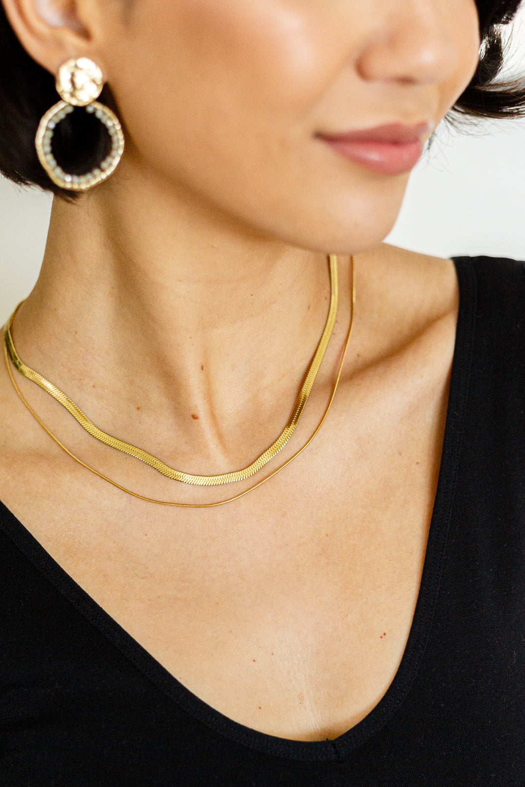 Noontide Double Chain Necklace Womens Southern Soul Collectives 