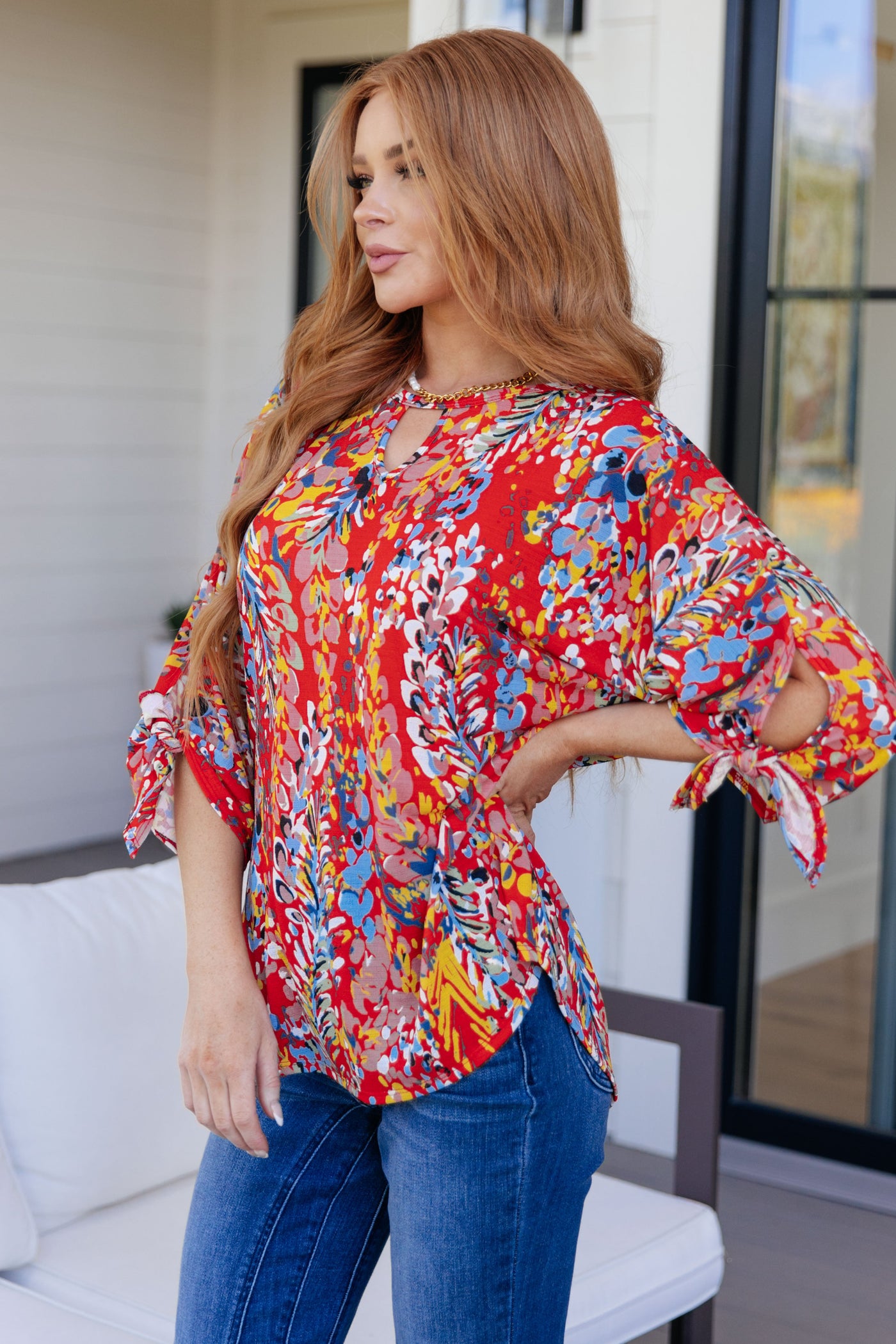 Not So Silly Keyhole Neckline Blouse Womens Southern Soul Collectives 