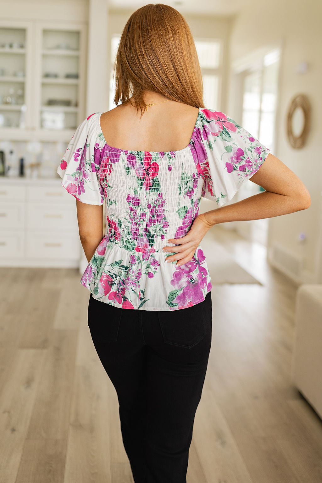 Oh So Simple Floral Blouse Womens Southern Soul Collectives 