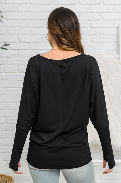 Olyvia Long Sleeve Top In Black Womens Southern Soul Collectives 