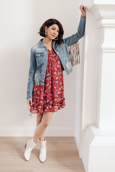 On The Fringe Jacket in Denim Womens Southern Soul Collectives 