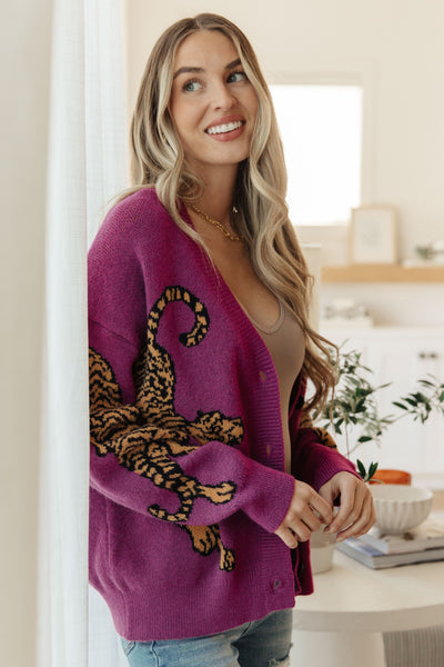 On the Prowl Tiger Cardigan Womens Southern Soul Collectives