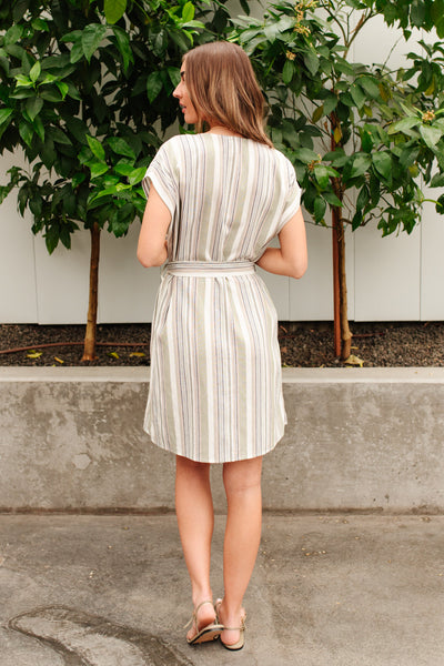 Out For A Cruise Linen Striped Dress Womens Southern Soul Collectives 