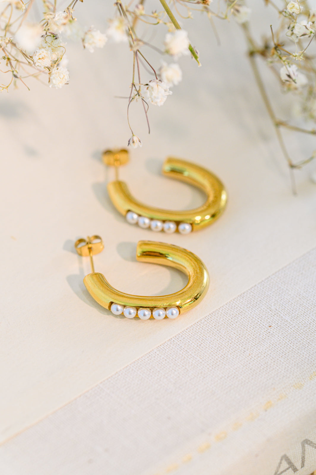Pearls In Line Earrings Womens Southern Soul Collectives 