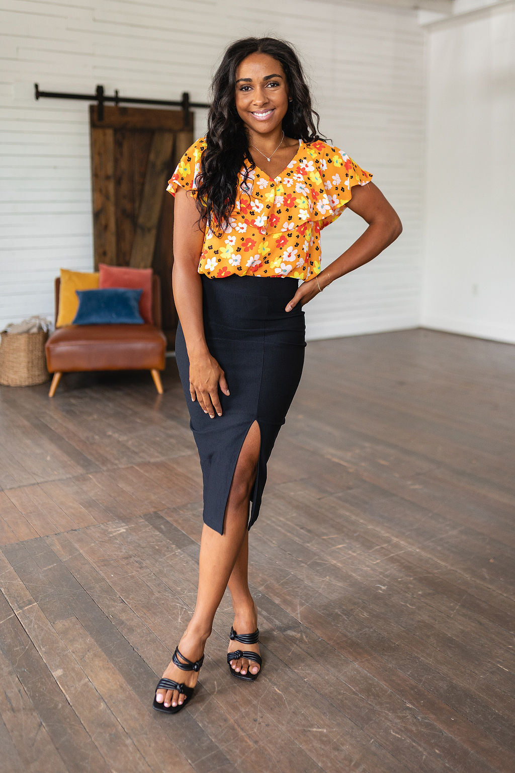 Pencil Me In Pencil Skirt in Black Womens Southern Soul Collectives 