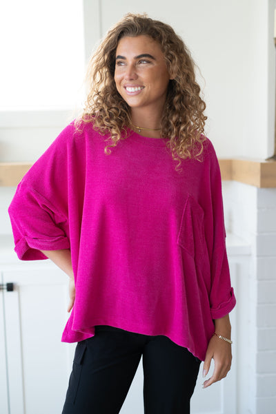 Pink Thoughts Chenille Blouse Womens Southern Soul Collectives